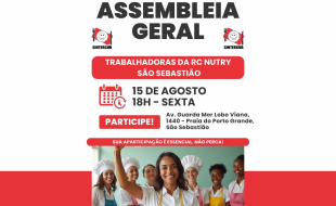 ATENÇÃO, TRABALHADORAS DA EMPRESA RC NUTRY – SÃO SEBASTIÃO 📢