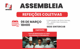 TRABALHADORES(AS) DE REFEIÇÕES COLETIVAS